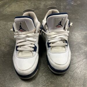 Jordan White and Navy Sneakers